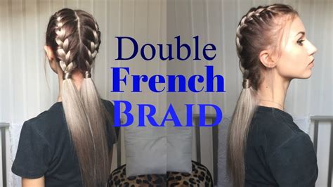 how to do a double french braid with a twist on traditional styling techniques