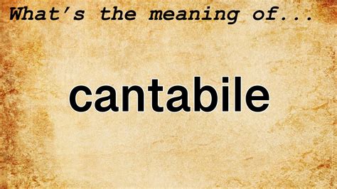 what does cantabile mean in music? the lyrical quality of singing and playing